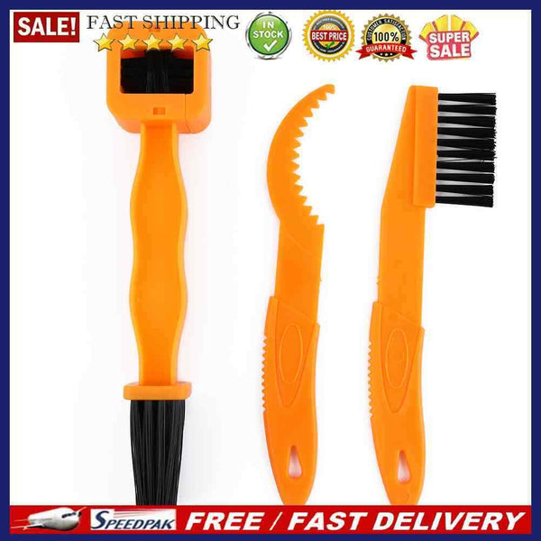 3pcs/Set Mountain Bicycle Chain Cleaner Kits Bike Brushes Scrubber Washer T