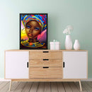 5D DIY Diamond Painting Kits Full Round Drill African Women Mosaic Picture Decor