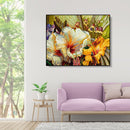 Frameless Painting By Numbers DIY Warm Flower Hand Painted Oil Picture Craft