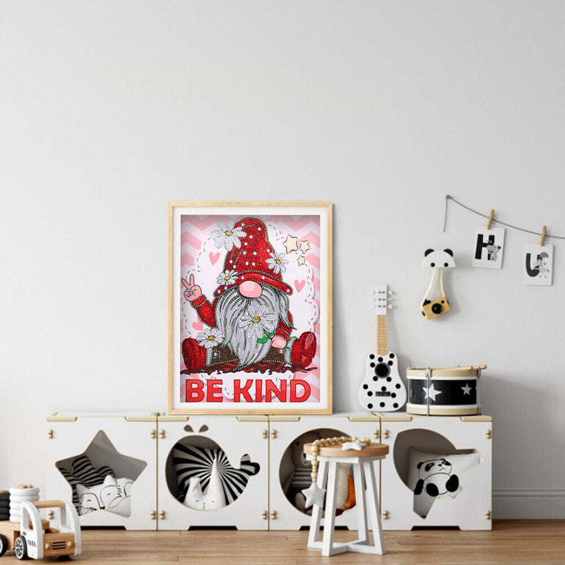 Diamond Painting 5D DIY Gnome Part Special Drill Rhinestone Picture (DZ578)