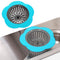 Flower Sink Strainer Kitchen Drain Filter Bathroom Drainage Hair Trap(Blue)