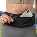 Hidden Mini Belt Bag Pack Splash Proof Unisex Sport Pouch Phone Bag (Black)