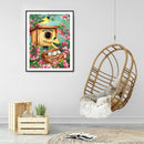 Bird Color Flowers 5D Diamond Painting DIY Full Round Drill Drawing Picture K
