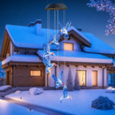 Solar LED Color Changing Wind Chime Lamps Hummingbird Pendant Lights (A) Newly