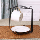 Tea Cups Display Stand Cups Holder Stainless Steel Drying Rack for Cups Dishes