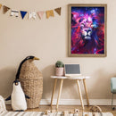 Handmade Starry Lion 5D DIY Full Round Drill Drawing Kit Diamond Painting Cra