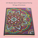 DIY Mandala Special Shaped Diamond Painting 50 Pages A5 Notebook Diary Book