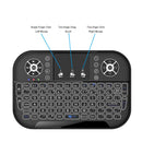 Ergonomic 2.4G Air Mouse Touchpad Backlit Wireless Keyboard with USB Receiver