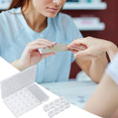28pcs Nail Art Box Organizer Storage Transparent Jewelry Case Makeup Beauty