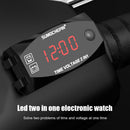 Digital LED Display Meters Voltmeter Car Motorcycle Time Clock (Red Light)
