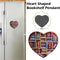 Book Lovers Heart-shaped Bookshelf Ornament Christmas Fridge Magnets Decor Gift#