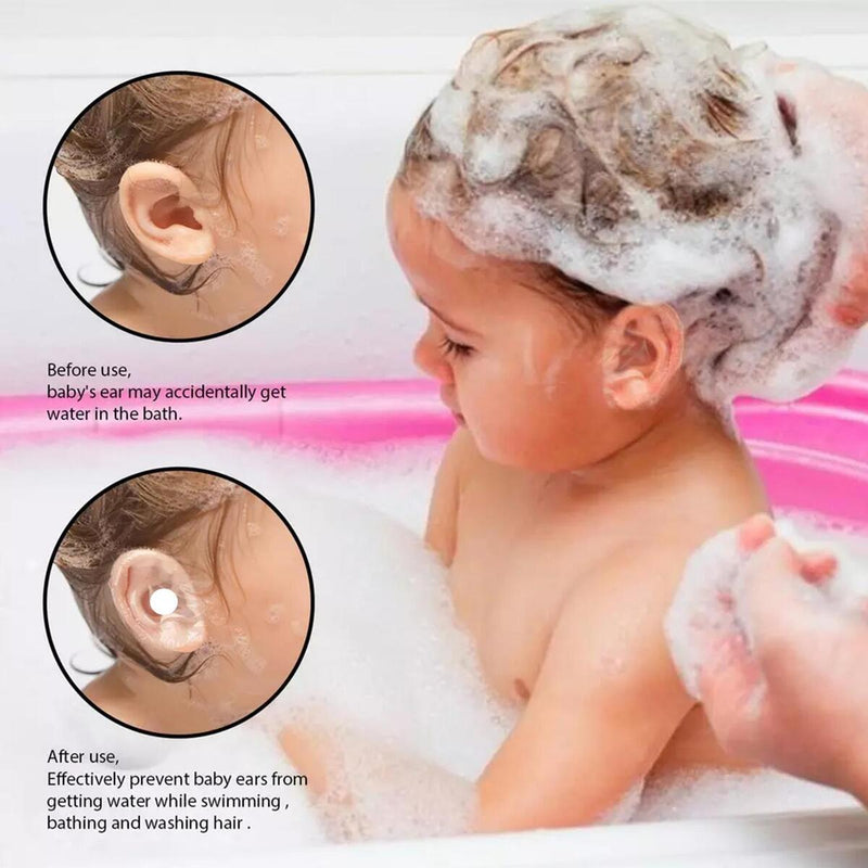 10Pcs Baby Waterproof Ear Stickers Kids Ear Protector for Swimming Showering`