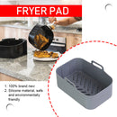 Silicone Air Fryer Liner Oven Baking Fryer Pot Basket Mat for 8QT (Grey) Newly