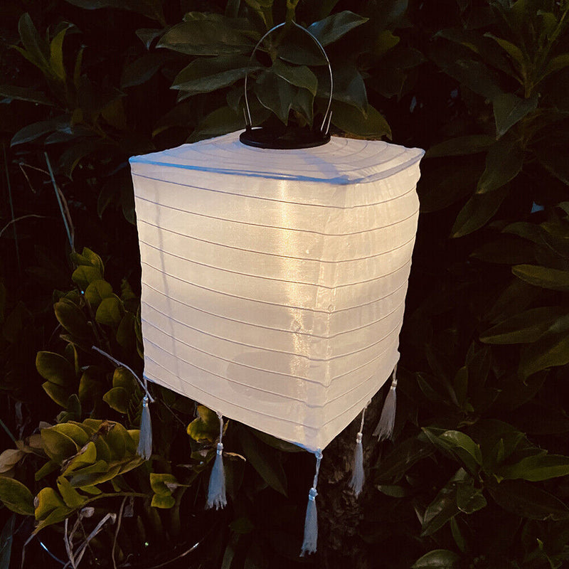 Solar Lantern Tassel LED Waterproof Hanging Chandelier Garden Decor (2pcs)