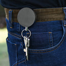 60cm Retractable Pull Belt Key Ring ID Card Badge Holder Wire Rope Chain Newly
