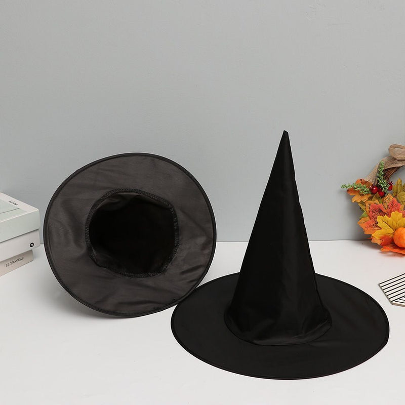 Dress Party Props Decor Wizard Cap Halloween Witch Hat Black Costume Headwear