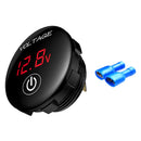 Car DC 5-48V Panel Voltmeter Touch Switch Battery Capacity Tester (Red) Newly