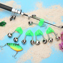 10pcs Fishing Bite Alarms Rod Bells Plastic Outdoor Fishing Tackle Fishing Gear