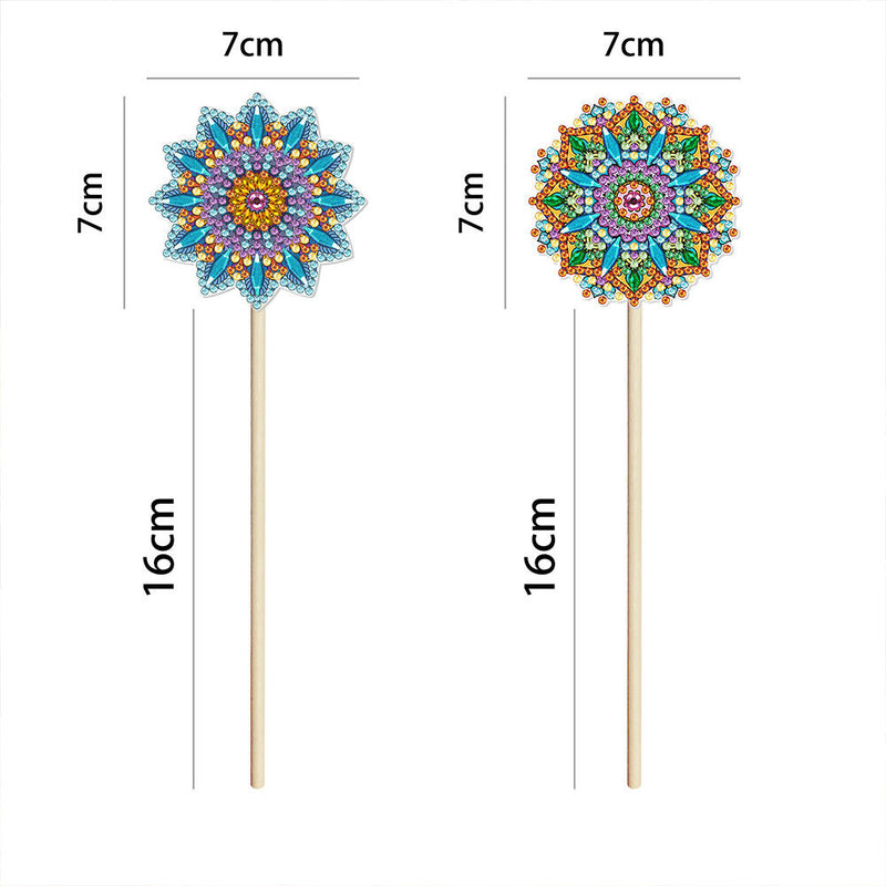 Rhinestone Craft Yard Lawn Flowers Decor Stick for Outdoor Home Christmas Gif