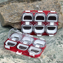 Fishing Accessories Box Magnetic Waterproof 6 Grid Fishing Hook Storage Holder