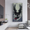 5D DIY Full Drill Round Shape Wing Wolf Rhinestone Diamond Drawing Home Decor