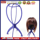 Plastic Folding Stable Durable Wig Hair Cap Display Holder Stand Tool Blue