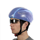 MTB Bicycle Helmet Cover Waterproof Portable Helmet Reflective Cover (Blue)