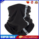 Outdoor Winter Warm Fleece Neck Scarf Reflective Skiing Neck Cover (Black)