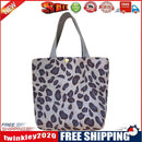 Daily Corduroy Bento Handbag Women Animal Lunch Storage Bag (Grey Leopard)