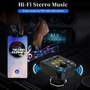 AUX 12/24V Hands-Free PD Charger 2USB 5.0 Car Wireless FM Transmitter Adapter