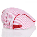 Fashion Boys Girls Peaked Baseball Hat Stripe Casquette Beret Cap