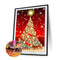 5D DIY Full Drill Round Shape Christmas Tree Rhinestone Diamond Drawing Kits