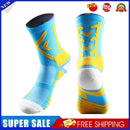 Men Compression Football Socks Sports Baseball Soccer Socks (Sky Blue)