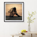 Dissipate Girl 40X40cm Frameless Oil Paint By Numbers Picture DIY Painting