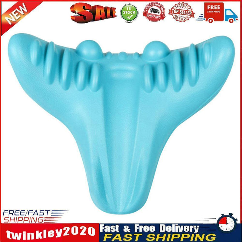 Cervical Repair Pillow Neck Massage Traction Ergonomic Design Smooth Curve Newly