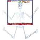 Halloween Luminous Skeleton Decor Full Body Movable Joints Skeleton Party Prop