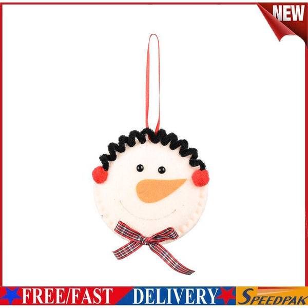 Creative Snowman Santa Claus Pendant Ultrasonic Non-Woven Tree Ornament (A) #F