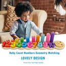 Baby Wood Montessori Count Numbers Matching Early Educational Toys (Number)