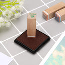 Fingerprint Square Stamp Inkpad for DIY Scrapbook Card Making Craft (Coffee