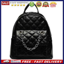 Women PU Leather Shoulder Backpack Rhombus Fashion Student Preppy School Bags