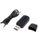 3.5mm AUX To USB Wireless bluetooth compatible Audio Adapter Stereo Car F4V4