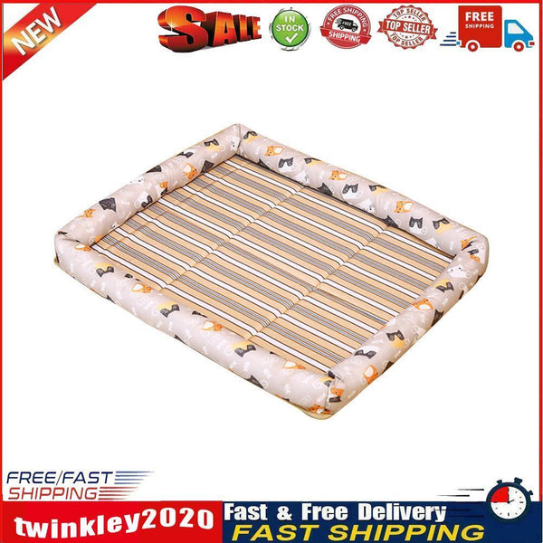 Dog Mat Cooling Summer Pad Cat Waterproof Blanket Nest Kennel Bed (Cat S) Newly