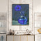 Blue Chrysanthemum Oil Paint By Numbers Kit DIY Acrylic Painting on Canvas Arts