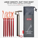 Tent Pegs Bag Oxford Outdoor Camping Wind Rope Tent Nail Buckles Storage Ba