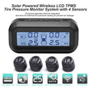 AN-10C Solar Car TPMS Tire Pressure Monitor System (Black+White External) Newly