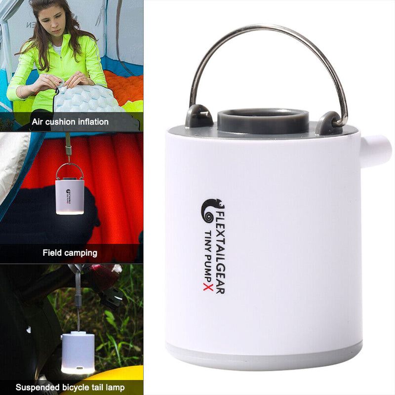 Mini Portable Inflatable Pump USB Charging 3 Mode Outdoor Camp Lighting Air Pump