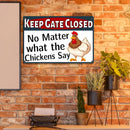 Chicken Metal Retro Tin Sign Art Poster Wall Plate for Farm Home Iron Painting