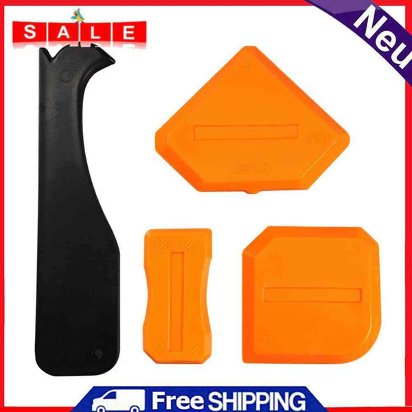4pcs Sealant Remover Caulking Scraper Kit Squeegee Decoration Smoothing Spatula