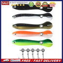 5pcs 10cm 6g Artificial Soft Loach Fishing Lures Crankbait + 5pcs Barbed Ho