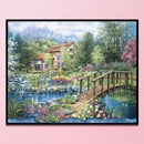 Full Cross Stitch 11CT Stamped Cotton DIY Handmade Needlework Home Decoration